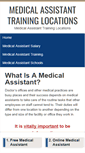 Mobile Screenshot of medicalassistanttraininglocations.com